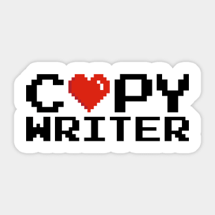 Copywriter Pixel Sticker